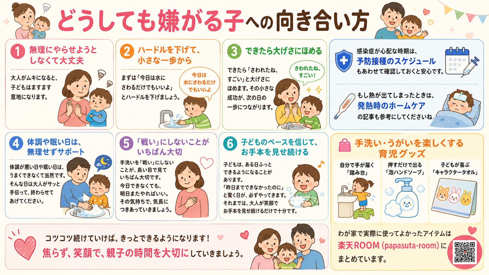 どうしても嫌がる子への向き合い方の図解