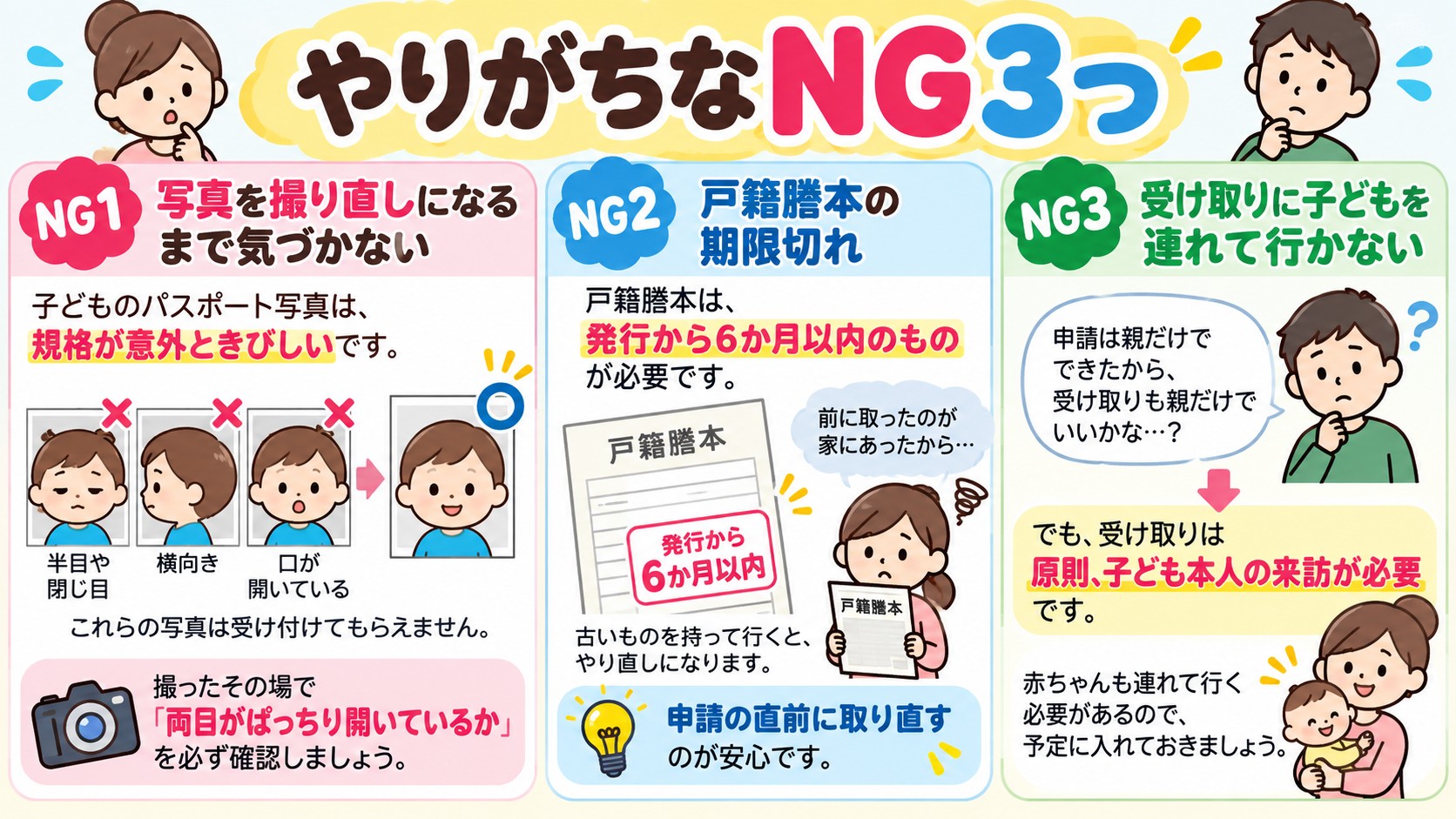 やりがちなNG3つの図解