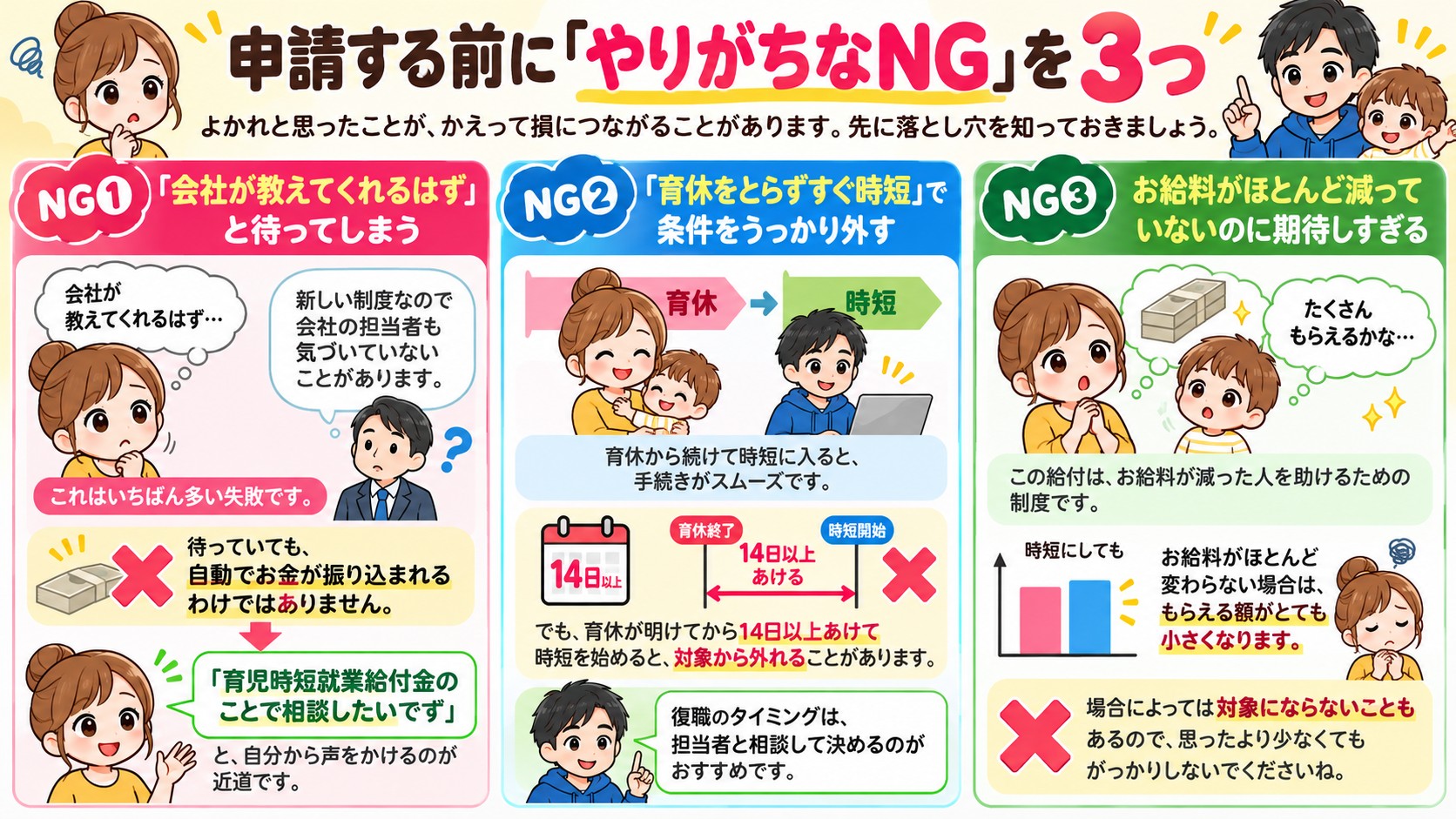 申請する前に「やりがちなNG」を3つの図解